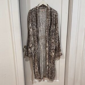 Gently Used - Free People Animal Print Robe